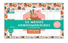Bloc aimanté de 52 menus hebdomadaires à compléter Mémoniak