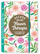 Happy agendas Agenda Flower thérapie, sept. 2024- déc. 2025, 16 mois, pocket relié