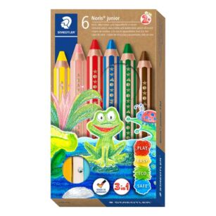 Étui 6 crayons de couleurs & taille crayon