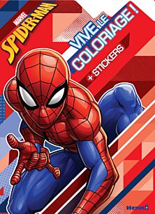 Marvel Spider-Man - Vive le coloriage ! + Stickers (Fond formes