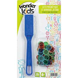 Wonder Kids - Jeu de société - Blister de 100 pions magnétiques