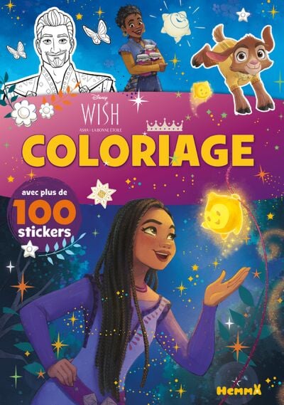 Hemma - Disney Wish – Mon premier bloc à colorier – Livre de coloriage –  Dès 3 ans - - Collectif