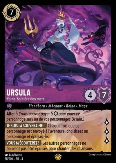 carte Lorcana chapitre 4 Ursula